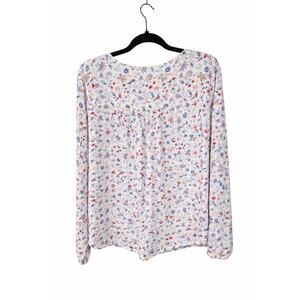 GAP Large Boho Floral Cottagecore‎ Romantic Peasant Spring Chic Top